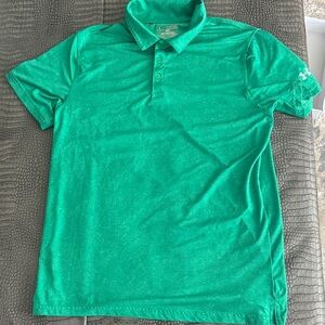 Under Armour Teal Green Heather Polo Shirt